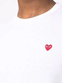 ( Nouvelle Collection ) Comme Des Garçons Play T-shirt En Coton à Patch Logo Homme -Comme Des Garçons Play Soldes Boutique 17762296 37287542 600