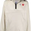 ( Nouvelle Collection ) Comme Des Garçons Play 3 BEIGE X K-Way Coupe-vent à Capuche Femme -Comme Des Garçons Play Soldes Boutique 17912676 37805597 600