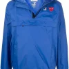 Comme Des Garçons Play BLUE X K-Way Veste à Capuche Homme -Comme Des Garçons Play Soldes Boutique 17925424 37840641 600