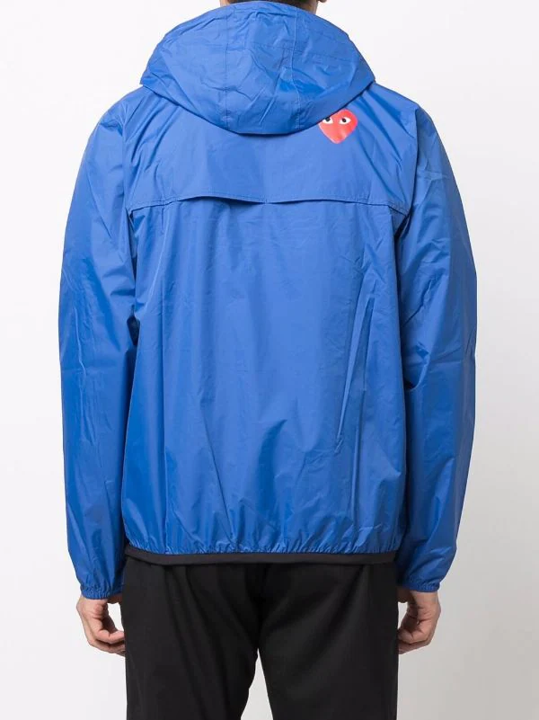 Comme Des Garçons Play BLUE X K-Way Veste à Capuche Homme 7 Comme Des Garçons Play BLUE X K-Way Veste à Capuche Homme – Image 5