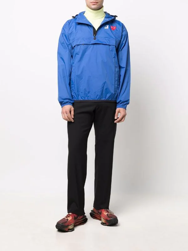 Comme Des Garçons Play BLUE X K-Way Veste à Capuche Homme 4 Comme Des Garçons Play BLUE X K-Way Veste à Capuche Homme – Image 2