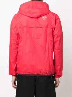 ( Nouvelle Collection ) Comme Des Garçons Play Veste Zippée à Capuche RED -Comme Des Garçons Play Soldes Boutique 17925430 37830372 600