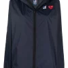 ( Nouvelle Collection ) Comme Des Garçons Play X K-Way Veste Zippée à Patch Logo NAVY -Comme Des Garçons Play Soldes Boutique 17962581 38009959 600