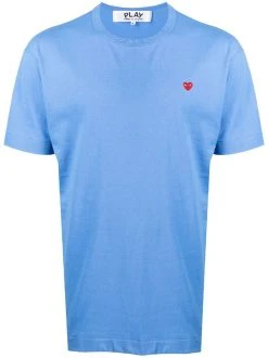 ( Nouvelle Collection ) Comme Des Garçons Play T-shirt à Patch Cœur BLUE