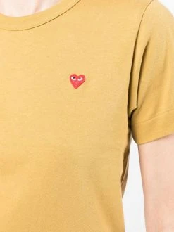 ( Nouvelle Collection ) Comme Des Garçons Play T-shirt à Patch Cœur Femme -Comme Des Garçons Play Soldes Boutique 18064489 38483601 600