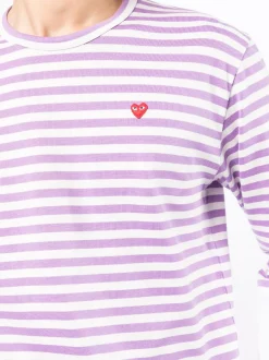 ( Nouvelle Collection ) Comme Des Garçons Play PURPLE / WHITE T-shirt Rayé à Manches Longues Homme 11 ( Nouvelle Collection ) Comme Des Garçons Play PURPLE / WHITE T-shirt Rayé à Manches Longues Homme -Comme Des Garçons Play Soldes Boutique 18064491 38477865 600