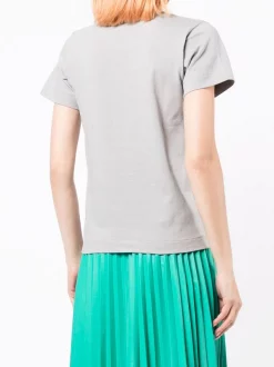 ( Nouvelle Collection ) Comme Des Garçons Play GREY T-shirt à Patch Cœur Femme -Comme Des Garçons Play Soldes Boutique 18064511 38485315 600