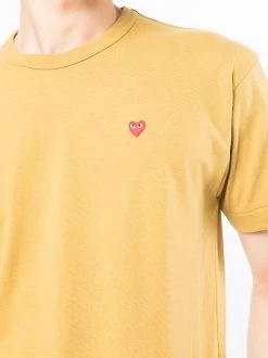 ( Nouvelle Collection ) Comme Des Garçons Play T-shirt à Patch Cœur OLIVE -Comme Des Garçons Play Soldes Boutique 18065216 38475351 600