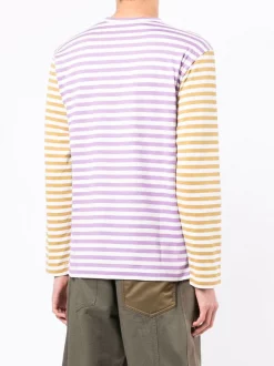 ( Nouvelle Collection ) Comme Des Garçons Play T-shirt Rayé à Manches Longues Homme -Comme Des Garçons Play Soldes Boutique 18065219 38475354 600