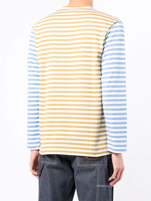 ( Nouvelle Collection ) Comme Des Garçons Play T-shirt Rayé à Manches Longues Homme 6 ( Nouvelle Collection ) Comme Des Garçons Play T-shirt Rayé à Manches Longues Homme – Image 4