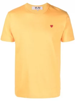 ( Nouvelle Collection ) Comme Des Garçons Play T-shirt à Patch Logo Homme