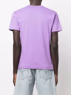 ( Nouvelle Collection ) Comme Des Garçons Play 4 PURPLE T-shirt à Patch Logo Homme -Comme Des Garçons Play Soldes Boutique 18188656 38723668 600