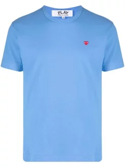 ( Nouvelle Collection ) Comme Des Garçons Play T-shirt à Logo Brodé Homme