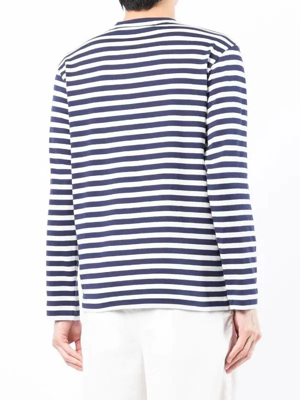 ( Nouvelle Collection ) Comme Des Garçons Play NAVY/WHITE T-shirt à Patch Cœur Homme 6 ( Nouvelle Collection ) Comme Des Garçons Play NAVY/WHITE T-shirt à Patch Cœur Homme – Image 4