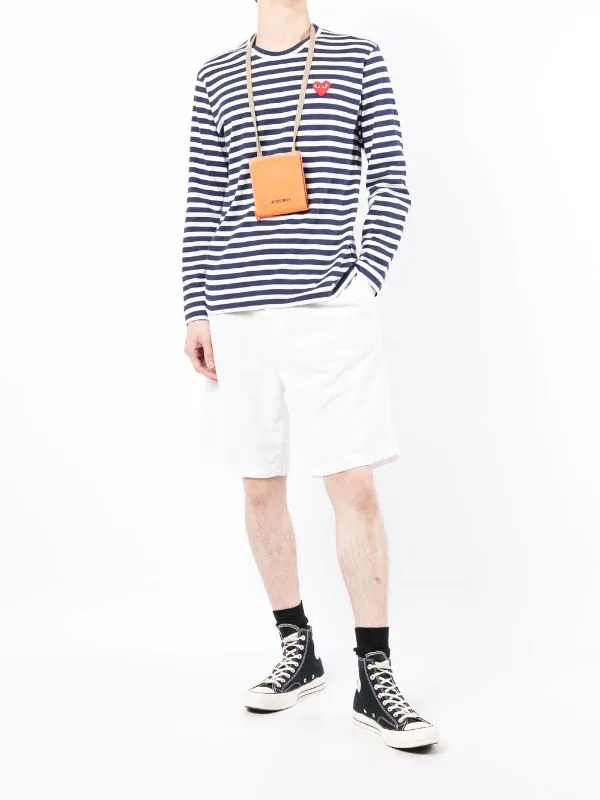 ( Nouvelle Collection ) Comme Des Garçons Play NAVY/WHITE T-shirt à Patch Cœur Homme 4 ( Nouvelle Collection ) Comme Des Garçons Play NAVY/WHITE T-shirt à Patch Cœur Homme – Image 2
