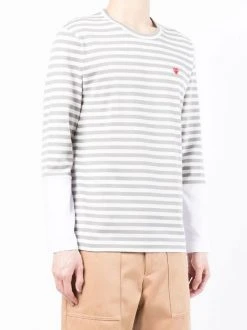 ( Nouvelle Collection ) Comme Des Garçons Play T-shirt à Patch Cœur GREY/WHITE 9 ( Nouvelle Collection ) Comme Des Garçons Play T-shirt à Patch Cœur GREY/WHITE -Comme Des Garçons Play Soldes Boutique 18239742 39040283 600