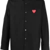 ( Nouvelle Collection ) Comme Des Garçons Play 1 BLACK Chemise à Logo Brodé Homme 1 ( Nouvelle Collection ) Comme Des Garçons Play 1 BLACK Chemise à Logo Brodé Homme -Comme Des Garçons Play Soldes Boutique 18241945 38993431 600