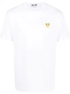 Comme Des Garçons Play T-shirt à Patch Cœur WHITE