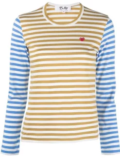 ( Nouvelle Collection ) Comme Des Garçons Play T-shirt à Patch Cœur Femme