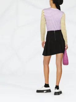 ( Nouvelle Collection ) Comme Des Garçons Play PURPLE/OLIVE T-shirt à Patch Cœur Femme -Comme Des Garçons Play Soldes Boutique 18472734 39687962 600