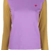 ( Nouvelle Collection ) Comme Des Garçons Play Pull Bicolore En Maille 4 Purple Olive -Comme Des Garçons Play Soldes Boutique 18474935 39643683 600